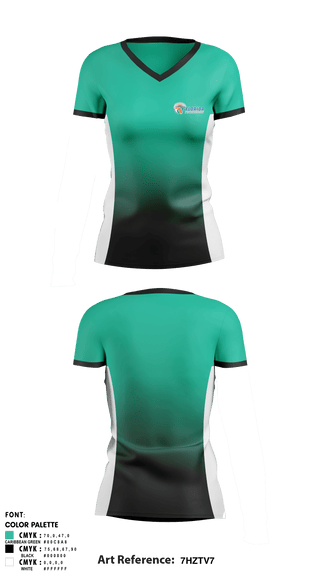 Women's Short Sleeve Vneck Shirt, FHSAA, Spirit Store, Teamtime, Team time, sublimation, custom sports apparel, team uniforms, spirit wear, spiritwear, sports uniforms, custom shirts, team store, custom team store, fundraiser sports, apparel fundraiser