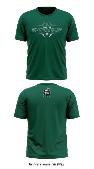 Cedar Park Timberwolves 13556335 Short Sleeve Performance Shirt - 6