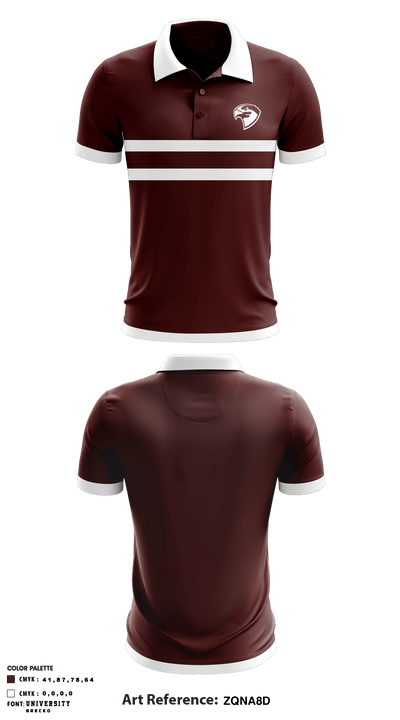 Fairmont State University Golf 97095145 Short Sleeve Performance Polo - 1