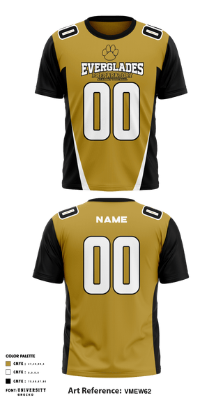 Short Sleeve Performance Shirt, Everglades Preparatory Academy Football, Football, Teamtime, Team time, sublimation, custom sports apparel, team uniforms, spirit wear, spiritwear, sports uniforms, custom shirts, team store, custom team store, fundraiser sports, apparel fundraiser