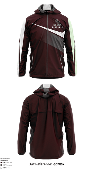 Windbreaker, State College Lions Youth Football, Football, Teamtime, Team time, sublimation, custom sports apparel, team uniforms, spirit wear, spiritwear, sports uniforms, custom shirts, team store, custom team store, fundraiser sports, apparel fundraiser