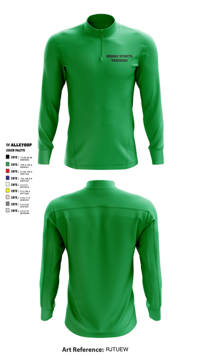 Venom Sports Training 59845358 Quarter Zip Jacket - 2