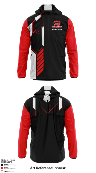 Cabot High School Soccer 76698724 Windbreaker - 2