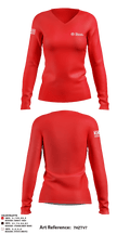 All American WoodWerx 51149733 Women's Long Sleeve V-neck Shirt - 1