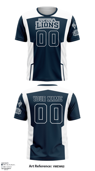 Short Sleeve Performance Shirt, Luella Lions Flag Football, School Spirit Store, Teamtime, Team time, sublimation, custom sports apparel, team uniforms, spirit wear, spiritwear, sports uniforms, custom shirts, team store, custom team store, fundraiser sports, apparel fundraiser