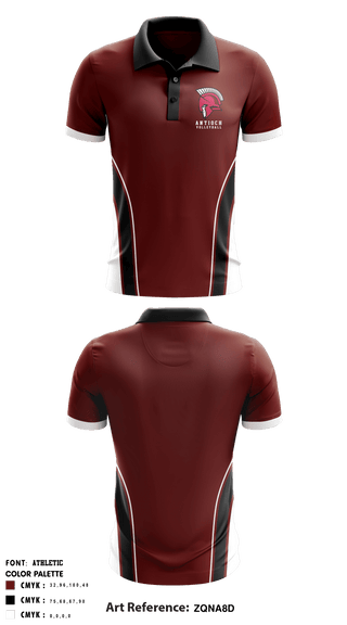Short Sleeve Performance Polo, Antioch Middle School Volleyball, Women's Volleyball, Teamtime, Team time, sublimation, custom sports apparel, team uniforms, spirit wear, spiritwear, sports uniforms, custom shirts, team store, custom team store, fundraiser sports, apparel fundraiser