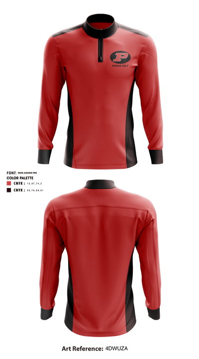 Pisgah high school 44927683 Quarter Zip Jacket - 1