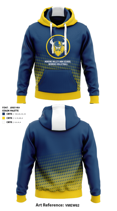 Moreno Valley High School Women's Volleyball 2791707 Hoodie - 1