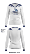 Saint Johns River State College Women's Volleyball 25888628 Women's Long Sleeve V-neck Shirt - 2