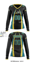 NE Thunder Football 21044517 Women's Long Sleeve V-neck Shirt - 4