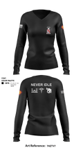 120th Engineers 1318927 Women's Long Sleeve V-neck Shirt - 9