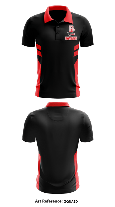 Daviess County Wrestling 27022812 Short Sleeve Performance Polo - 1