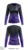 Mile High Elites FC 3524379 Women's Long Sleeve V-neck Shirt - 8