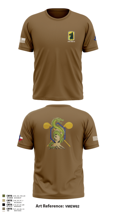 370th CHEM CO 84138167 Short Sleeve Performance Shirt - 53