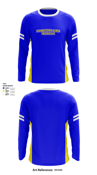 Homestead Girls Lacrosse 4619190 Long Sleeve Performance Shirt - 1