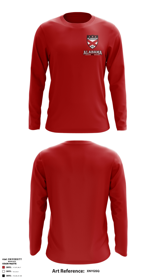 Long Sleeve Performance Shirt, Alabama FC, School Spirit Store, Teamtime, Team time, sublimation, custom sports apparel, team uniforms, spirit wear, spiritwear, sports uniforms, custom shirts, team store, custom team store, fundraiser sports, apparel fundraiser