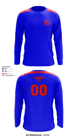 Long Sleeve Performance Shirt, Grapevine Mustangs - 11U, Baseball, Teamtime, Team time, sublimation, custom sports apparel, team uniforms, spirit wear, spiritwear, sports uniforms, custom shirts, team store, custom team store, fundraiser sports, apparel fundraiser