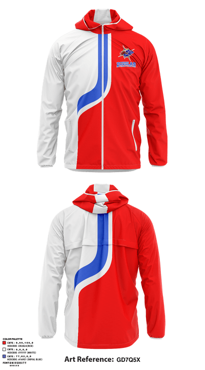 Douglas High School Track 73894844 Windbreaker - 6