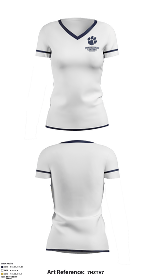 Women's Short Sleeve Vneck Shirt, Standish-Sterling Central High School Soccer, Men's Soccer, Teamtime, Team time, sublimation, custom sports apparel, team uniforms, spirit wear, spiritwear, sports uniforms, custom shirts, team store, custom team store, fundraiser sports, apparel fundraiser