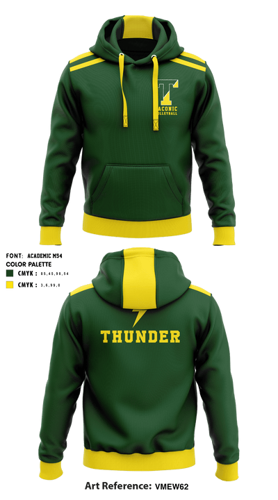 Taconic High School Volleyball 26091009 Hoodie - 3