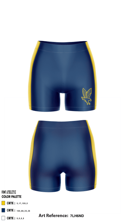Eagle's Landing High School Women's Volleyball 18232717 Compression Shorts - 1