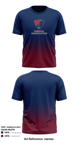 Short Sleeve Performance Shirt, Freedom Girls Weightlifting, Spirit Store, Teamtime, Team time, sublimation, custom sports apparel, team uniforms, spirit wear, spiritwear, sports uniforms, custom shirts, team store, custom team store, fundraiser sports, apparel fundraiser