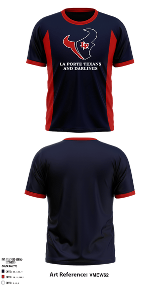 Short Sleeve Performance Shirt, La Porte Texans And Darlings, School Spirit Store, Teamtime, Team time, sublimation, custom sports apparel, team uniforms, spirit wear, spiritwear, sports uniforms, custom shirts, team store, custom team store, fundraiser sports, apparel fundraiser