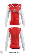 Fog Volleyball Club 51638635 Women's Long Sleeve V-neck Shirt - 3 (1)