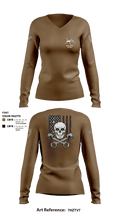 137th Echo Company 62214635 Women's Long Sleeve V-neck Shirt - 3