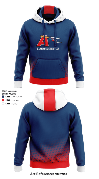 Alamance Christian Golf 92422311 Hoodie - 1
