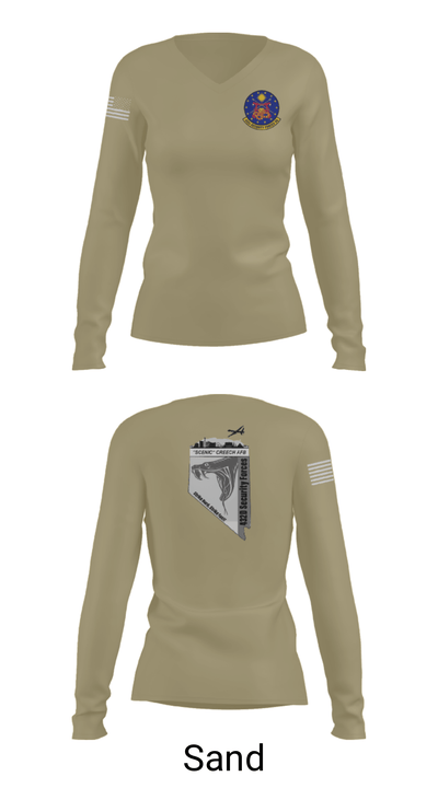 432 SFS 86667424 Women's Long Sleeve V-neck Shirt - 42