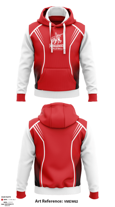 Neshannock Senior High School Volleyball 87814625 Hoodie - 1