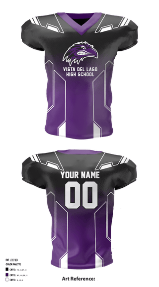 Football Jersey, Vista Del Lago High School Football, Football, Teamtime, Team time, sublimation, custom sports apparel, team uniforms, spirit wear, spiritwear, sports uniforms, custom shirts, team store, custom team store, fundraiser sports, apparel fundraiser