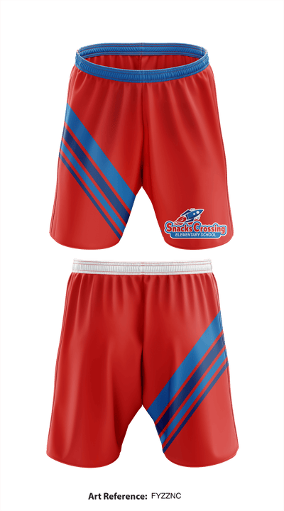 Snacks Crossing Elementary 20052377 Athletic Shorts With Pockets - 1