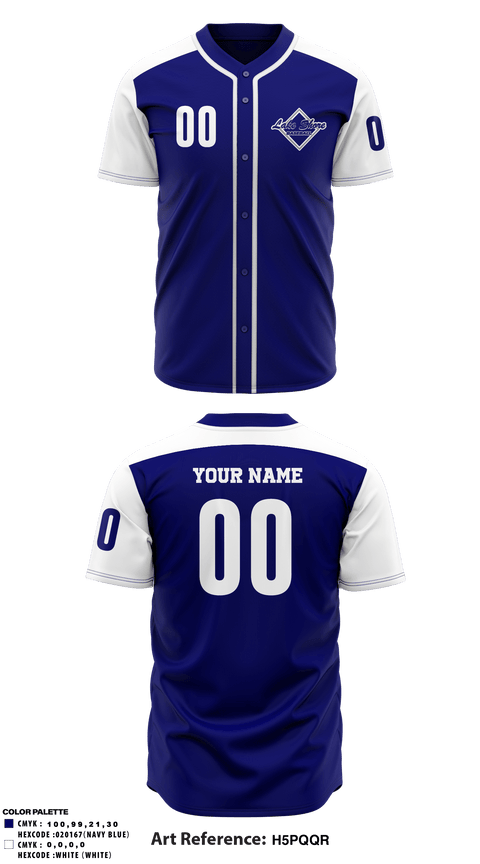 Two Button Baseball Jersey, Lakeshore Youth Baseball Association, Baseball, Teamtime, Team time, sublimation, custom sports apparel, team uniforms, spirit wear, spiritwear, sports uniforms, custom shirts, team store, custom team store, fundraiser sports, apparel fundraiser