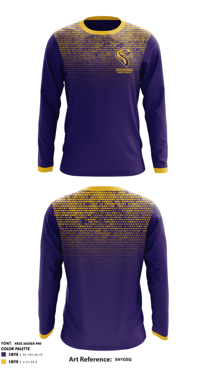 Pieper Ranch Middle School Cross Country 15022803 Long Sleeve Performance Shirt - 1