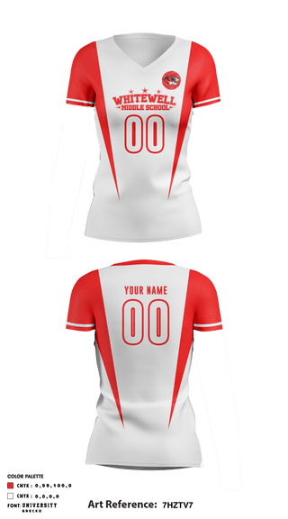 Women's Short Sleeve Vneck Shirt, Whitwell Middle School Women's Volleyball, Women's Volleyball, Teamtime, Team time, sublimation, custom sports apparel, team uniforms, spirit wear, spiritwear, sports uniforms, custom shirts, team store, custom team store, fundraiser sports, apparel fundraiser