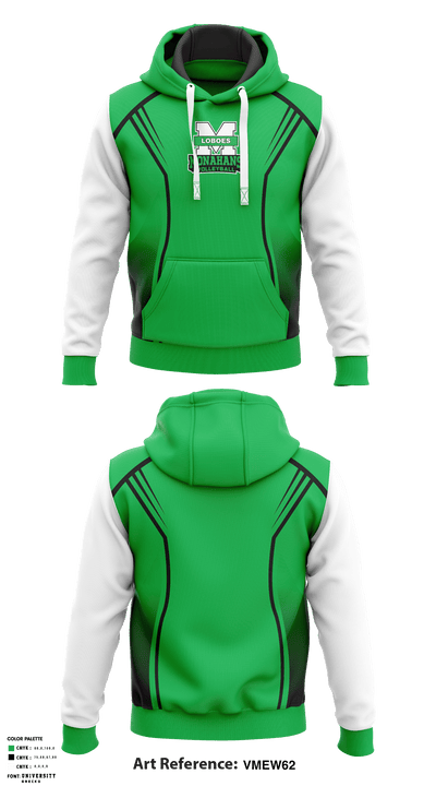 Monahans High School Volleyball 96886197 Hoodie - 1