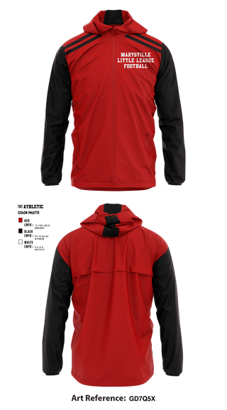 Windbreaker, Marysville Little League Football, Football, Teamtime, Team time, sublimation, custom sports apparel, team uniforms, spirit wear, spiritwear, sports uniforms, custom shirts, team store, custom team store, fundraiser sports, apparel fundraiser