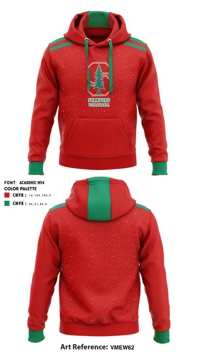 Stanford University Volleyball 84936452 Hoodie - 1