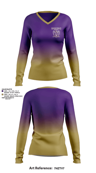 Women's Long Sleeve Vneck Shirt, Loch Raven Senior High School Tennis, Tennis, Teamtime, Team time, sublimation, custom sports apparel, team uniforms, spirit wear, spiritwear, sports uniforms, custom shirts, team store, custom team store, fundraiser sports, apparel fundraiser