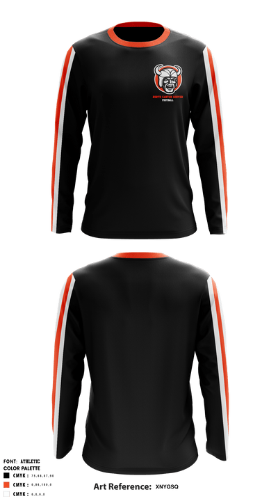 North Canton Hoover Football 75864683 Long Sleeve Performance Shirt - 2