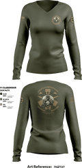 LMPD HSO TACMED 54774213 Women's Long Sleeve V-neck Shirt - 8