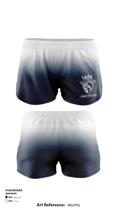 Liberal Arts and Science Academy High School Cross Country 39848663 Women's Shorts - 1