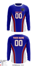General Trass High School football 93759046 Long Sleeve Performance Shirt - 2