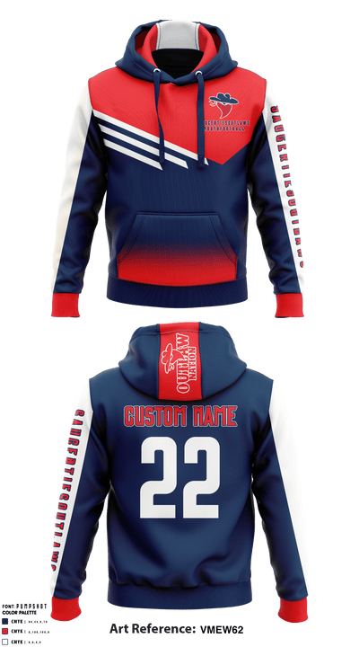 Saugerties Outlaws Youth Football 64678196 Hoodie - 3