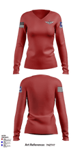 160th 38517703 Women's Long Sleeve V-neck Shirt - 1