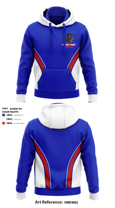 General Trass High School football 93759046 Hoodie - 1