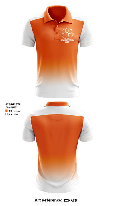 Lawrenceburg High School Golf 72876486 Short Sleeve Performance Polo - 1