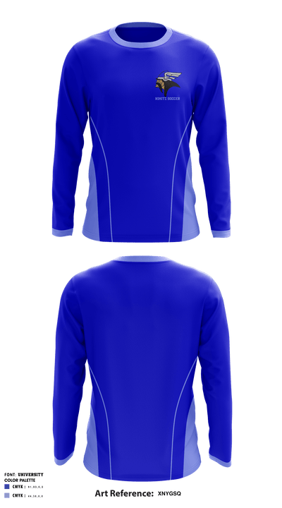 Nimitz High School Soccer 29014239 Long Sleeve Performance Shirt - 1
